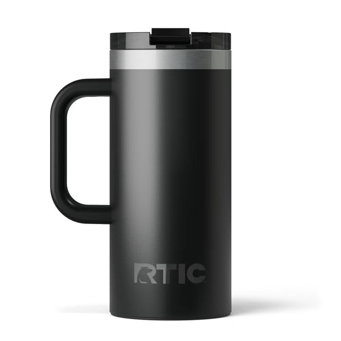 Taza de Viaje RTIC 16 oz con Interior Cerámico | 100% Antiderrame | Sabor Auténtico por Horas
