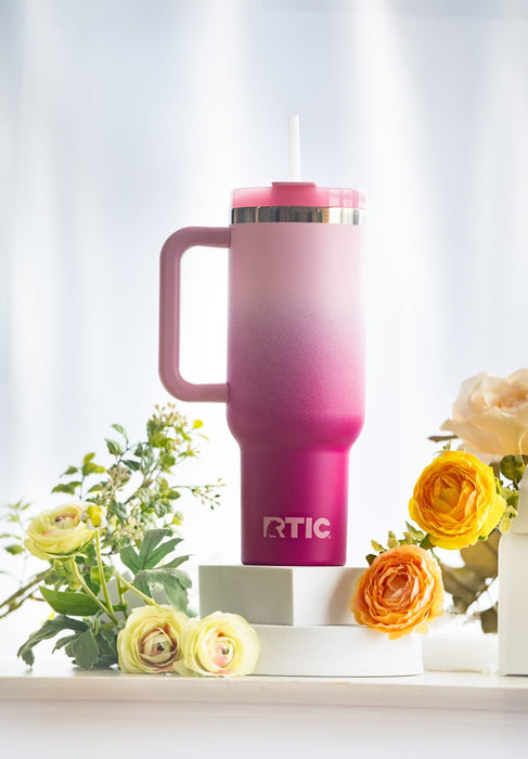 Termo RTIC Road Trip 40 oz con Interior Cerámico | Gran Capacidad | Sabor Puro | 24h Frío/6h Caliente