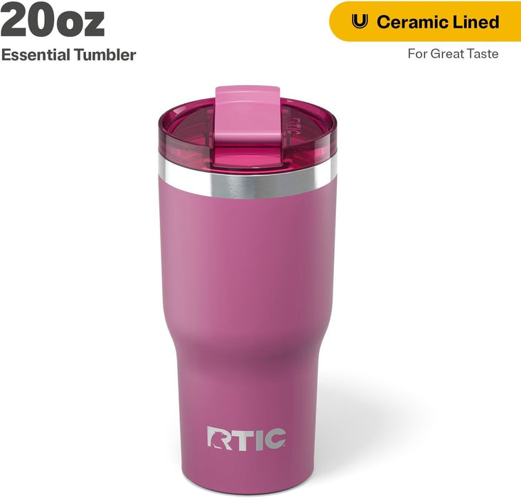 Termo RTIC 20 oz con Interior Cerámico | 24h Frío, 6h Caliente | Sin Sabor Metálico