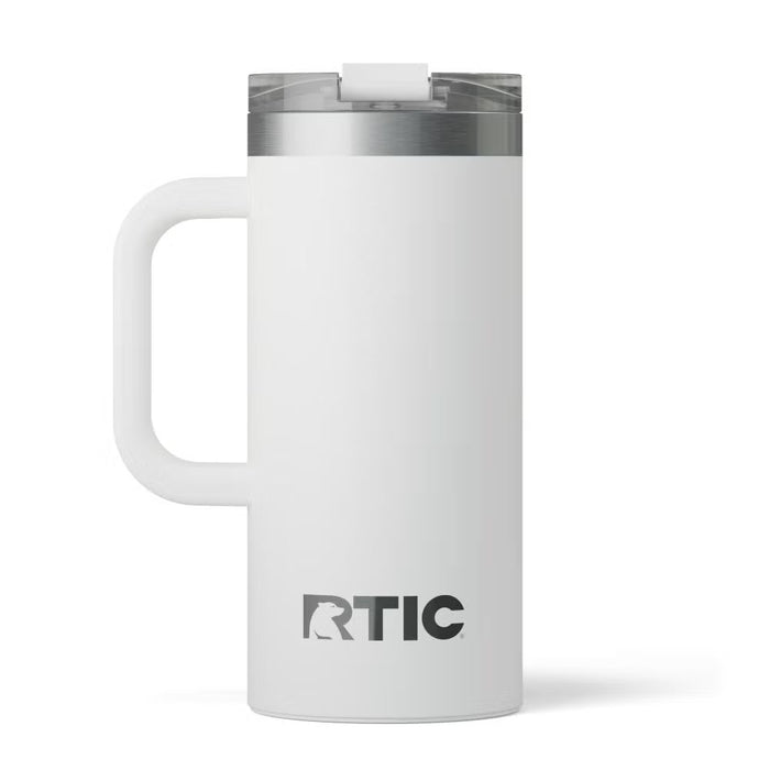 Taza de Viaje RTIC 16 oz con Interior Cerámico | 100% Antiderrame | Sabor Auténtico por Horas