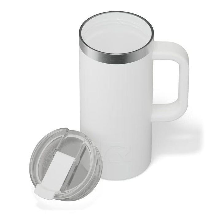 Taza de Viaje RTIC 16 oz con Interior Cerámico | 100% Antiderrame | Sabor Auténtico por Horas