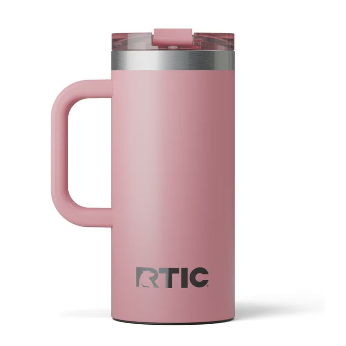 Taza de Viaje RTIC 16 oz con Interior Cerámico | 100% Antiderrame | Sabor Auténtico por Horas