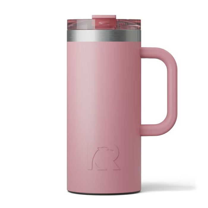 Taza de Viaje RTIC 16 oz con Interior Cerámico | 100% Antiderrame | Sabor Auténtico por Horas