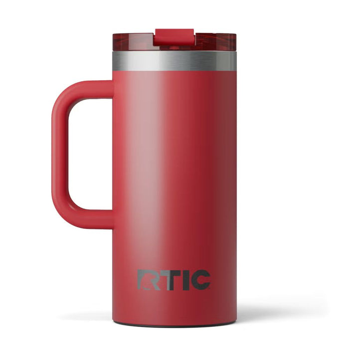 Taza de Viaje RTIC 16 oz con Interior Cerámico | 100% Antiderrame | Sabor Auténtico por Horas