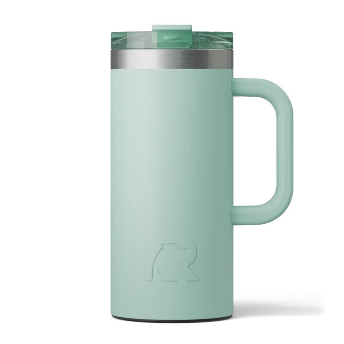 Taza de Viaje RTIC 16 oz con Interior Cerámico | 100% Antiderrame | Sabor Auténtico por Horas