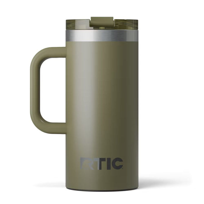 Taza de Viaje RTIC 16 oz con Interior Cerámico | 100% Antiderrame | Sabor Auténtico por Horas