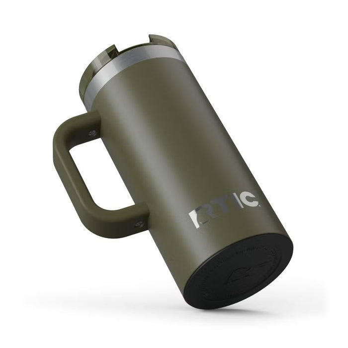 Taza de Viaje RTIC 16 oz con Interior Cerámico | 100% Antiderrame | Sabor Auténtico por Horas