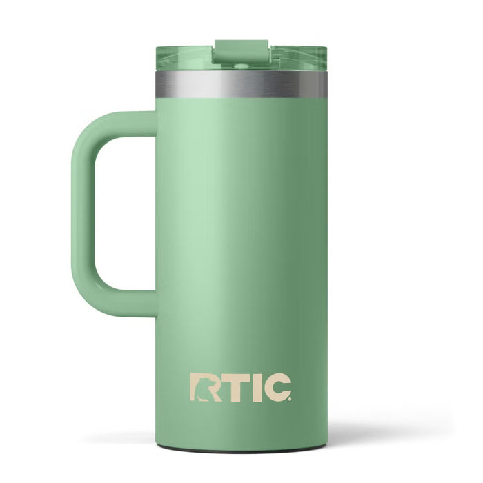 Taza de Viaje RTIC 16 oz con Interior Cerámico | 100% Antiderrame | Sabor Auténtico por Horas