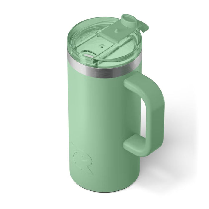 Taza de Viaje RTIC 16 oz con Interior Cerámico | 100% Antiderrame | Sabor Auténtico por Horas