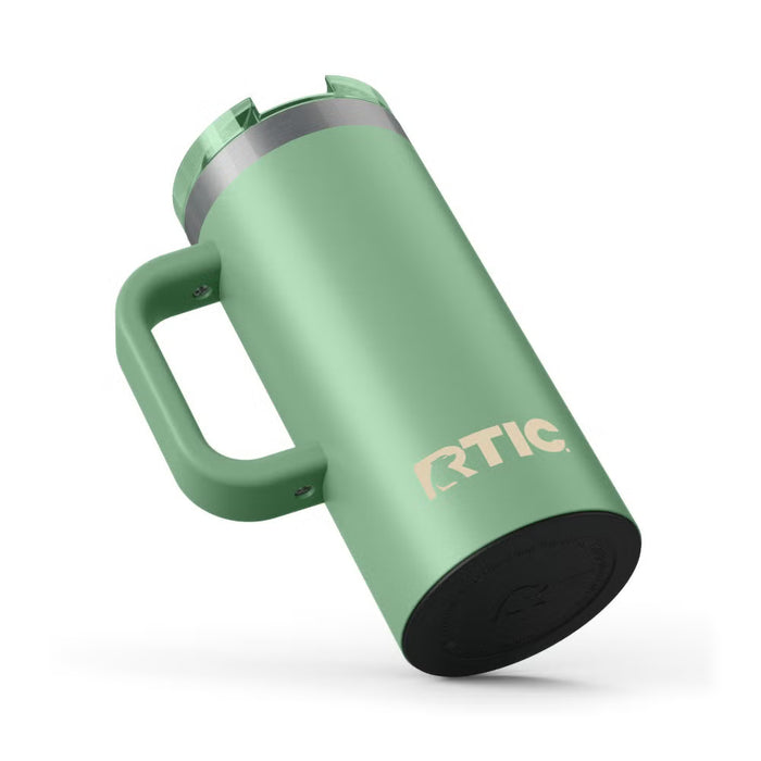 Taza de Viaje RTIC 16 oz con Interior Cerámico | 100% Antiderrame | Sabor Auténtico por Horas