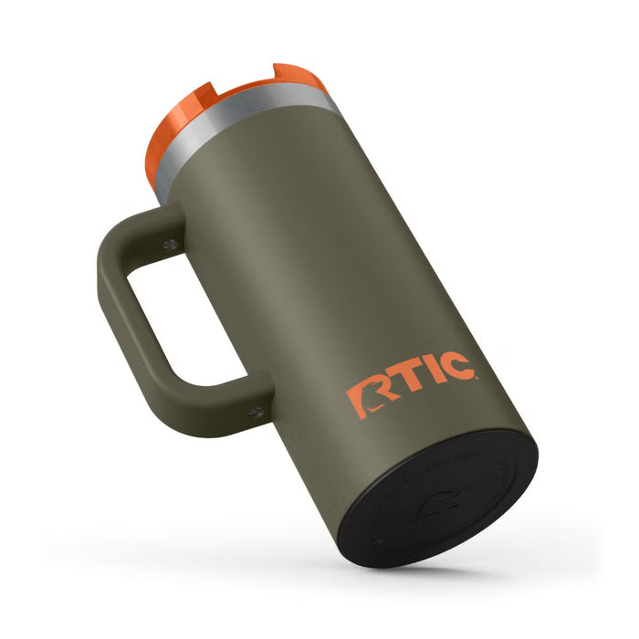 Taza de Viaje RTIC 16 oz con Interior Cerámico | 100% Antiderrame | Sabor Auténtico por Horas