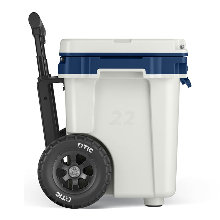 Hielera RTIC 22 QT con ruedas | 28 Latas  | 5 Días con Hielo | Tamaño Compacto