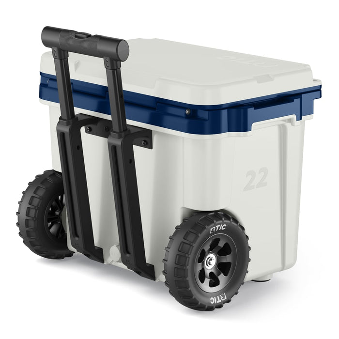 Hielera RTIC 22 QT con ruedas | 28 Latas  | 5 Días con Hielo | Tamaño Compacto