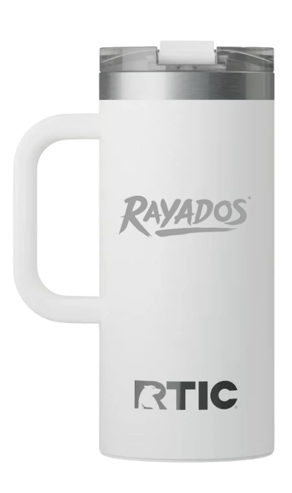 Taza de Viaje Rayados Oficial RTIC 16 oz con Interior Cerámico | Rayados
