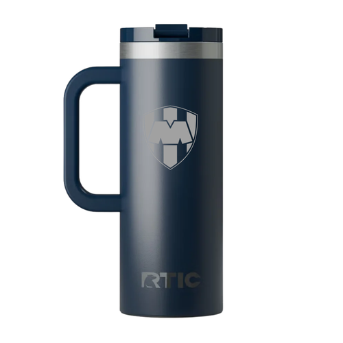 Taza de Viaje Rayados Oficial RTIC 20 oz con Interior Cerámico | Escudo Rayados