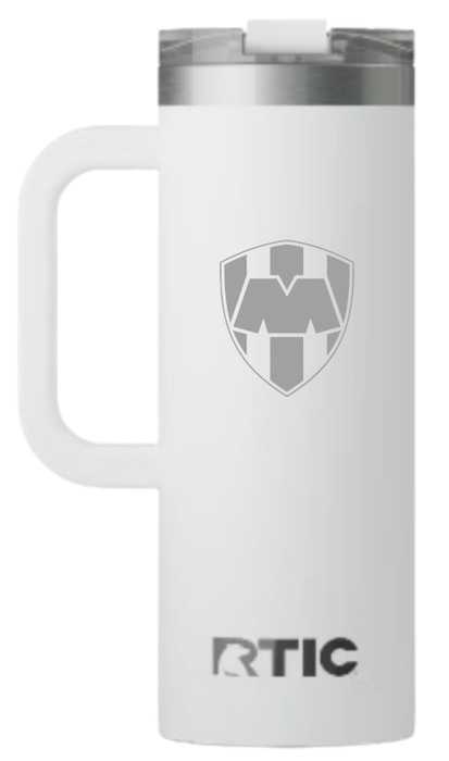 Taza de Viaje Rayados Oficial RTIC 20 oz con Interior Cerámico | Escudo Rayados