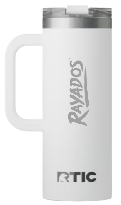 Taza de Viaje Rayados Oficial RTIC 20 oz con Interior Cerámico | Rayados