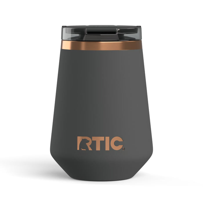 Taza RTIC Happy Hour de Vino 12 oz con Interior Cerámico | Antiderrame | Exterior Soft-Touch