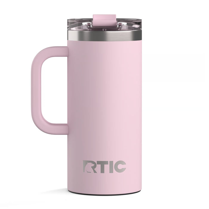Taza de Viaje RTIC 16 oz con Interior Cerámico | 100% Antiderrame | Sabor Auténtico por Horas