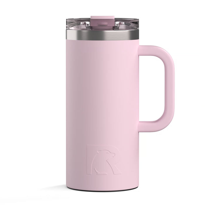 Taza de Viaje RTIC 16 oz con Interior Cerámico | 100% Antiderrame | Sabor Auténtico por Horas