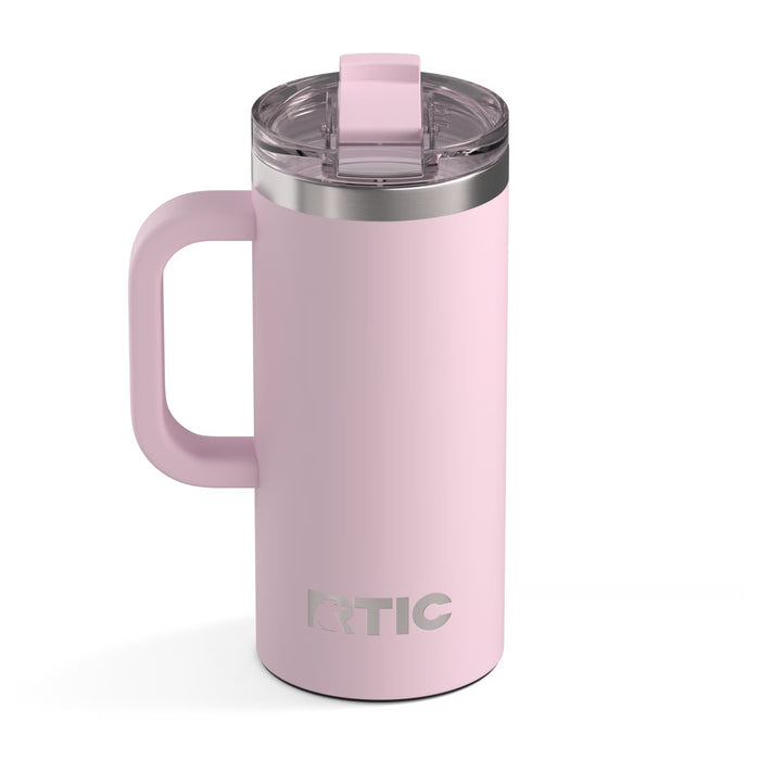 Taza de Viaje RTIC 16 oz con Interior Cerámico | 100% Antiderrame | Sabor Auténtico por Horas