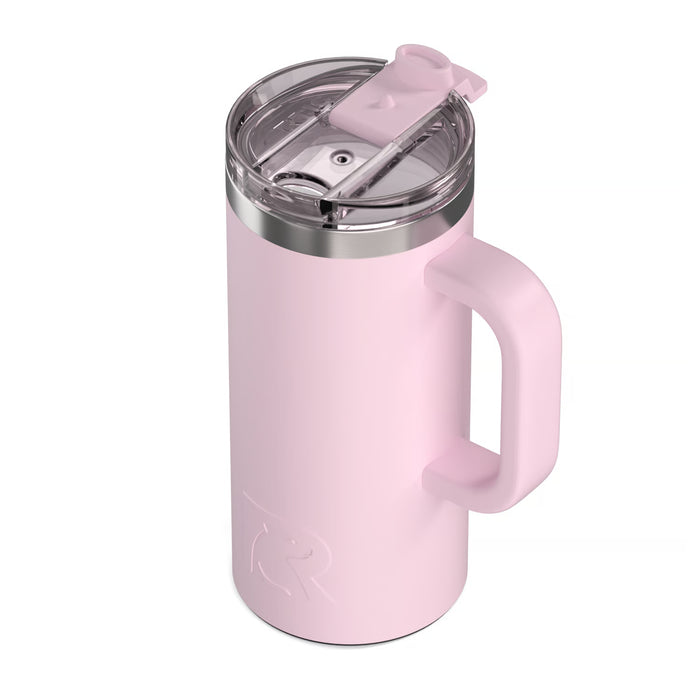 Taza de Viaje RTIC 16 oz con Interior Cerámico | 100% Antiderrame | Sabor Auténtico por Horas