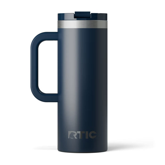 Taza de Viaje Rayados Oficial RTIC 20 oz con Interior Cerámico | En la Vida y en la Cancha