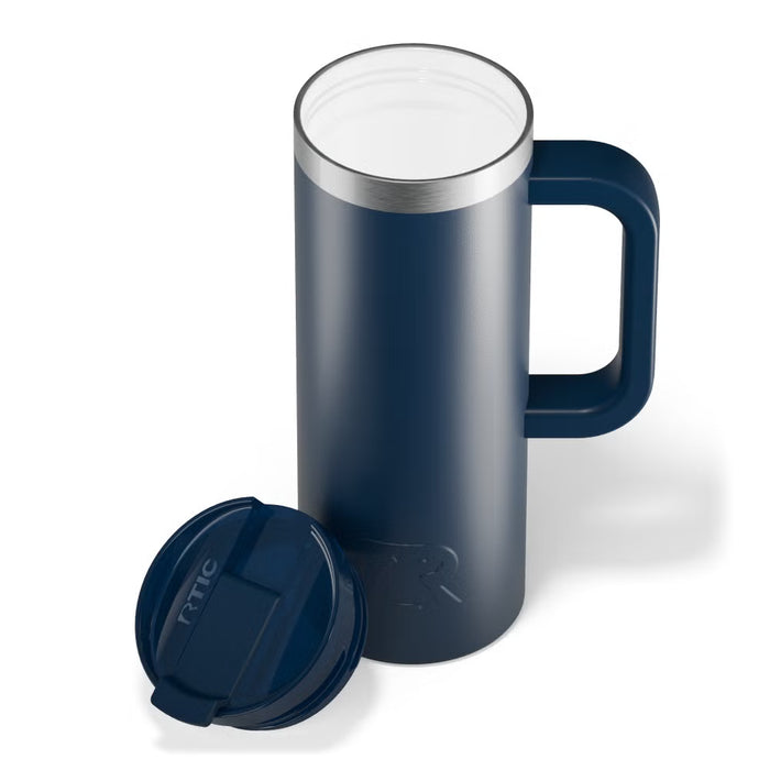 Taza de Viaje Rayados Oficial RTIC 20 oz con Interior Cerámico | En la Vida y en la Cancha