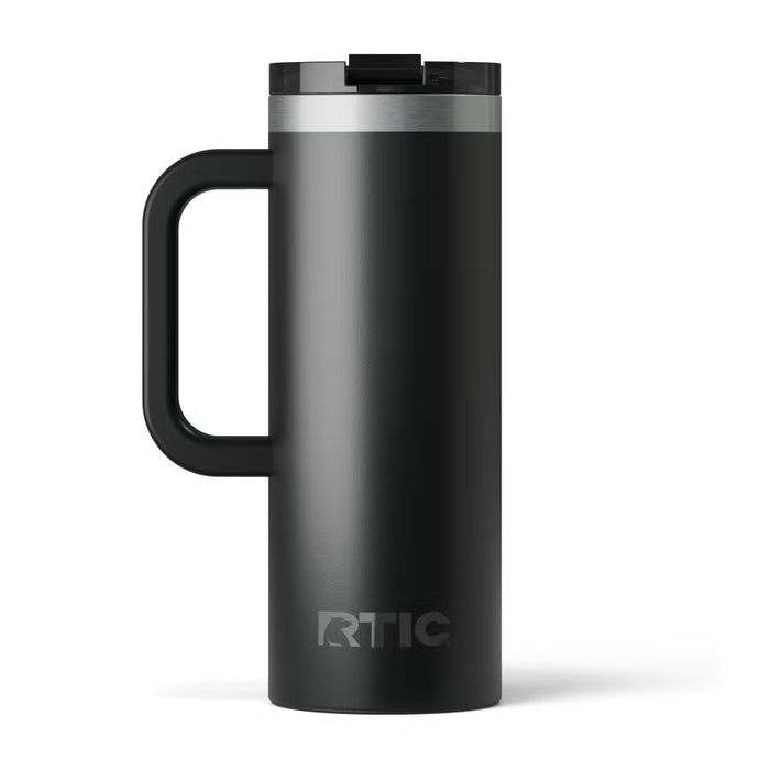 Taza de Viaje RTIC 20 oz con Interior Cerámico | 100% Antiderrame | Sabor Auténtico por Horas