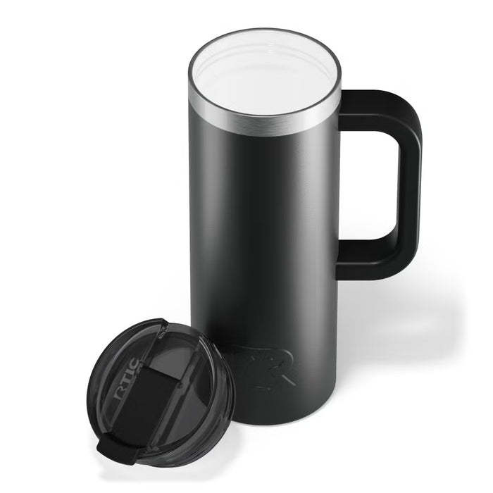 Taza de Viaje RTIC 20 oz con Interior Cerámico | 100% Antiderrame | Sabor Auténtico por Horas
