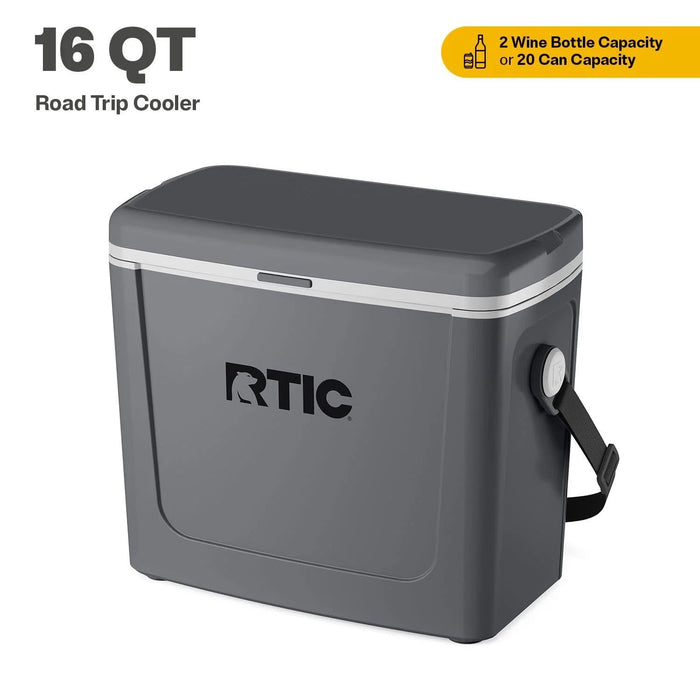 Hielera RTIC Road Trip 16 QT | 20 Latas | Tamaño Personal |Ultrarresistente
