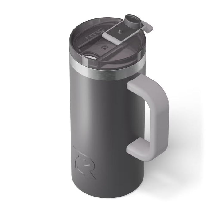 Taza de Viaje RTIC 16 oz con Interior Cerámico | 100% Antiderrame | Sabor Auténtico por Horas