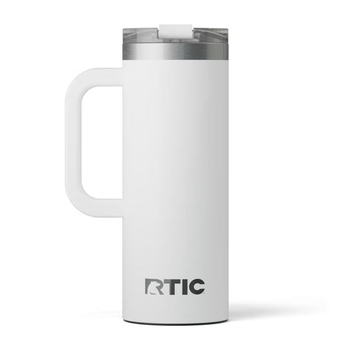 Taza de Viaje RTIC 20 oz con Interior Cerámico | 100% Antiderrame | Sabor Auténtico por Horas