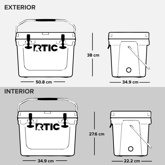 Hielera RTIC 20 QT Hard Cooler